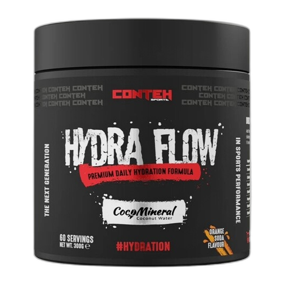 Conteh Sports Hydra Flow, Orange Soda - 300g