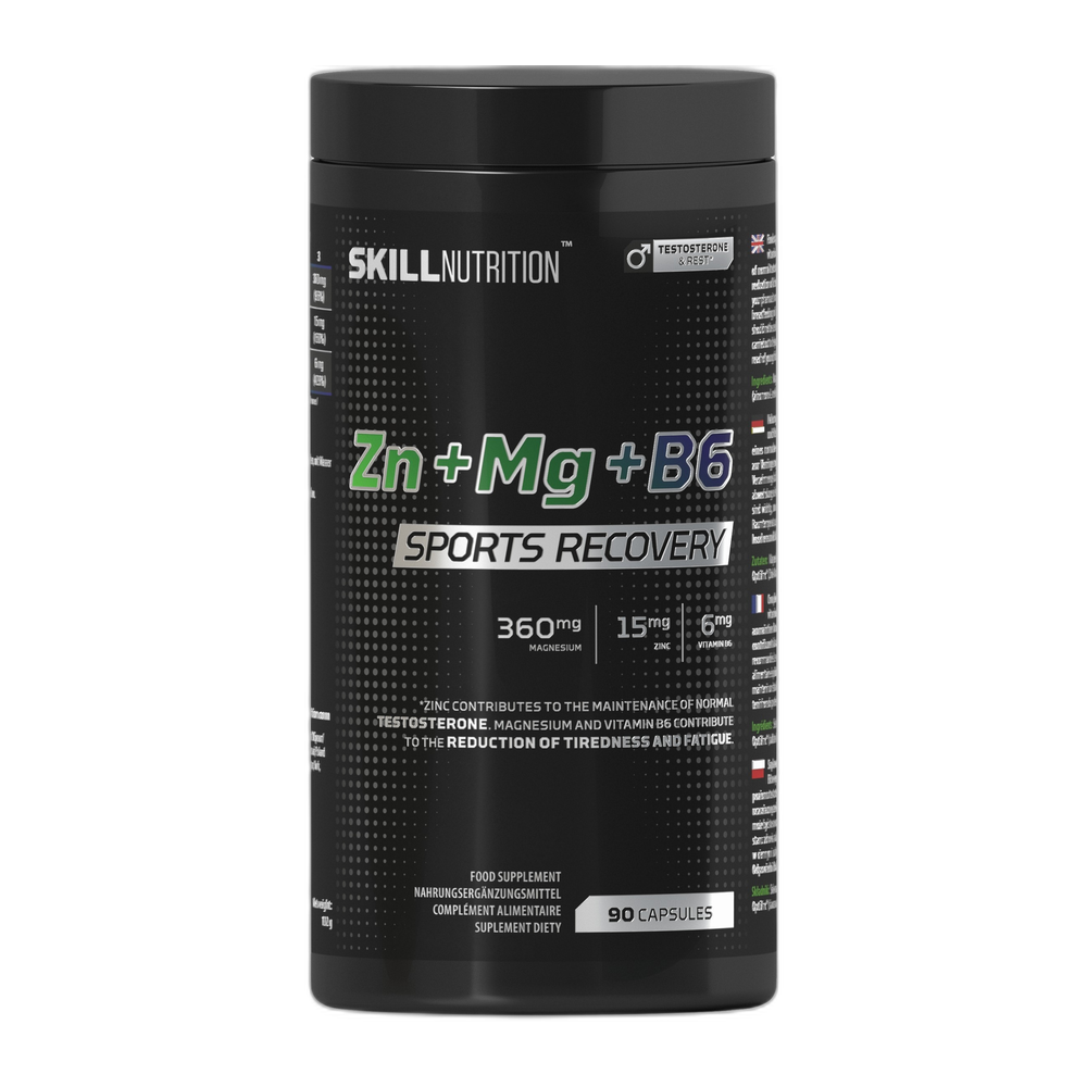 Skill Nutrition Zn + Mg + B6, Sports Recovery - 90 caps