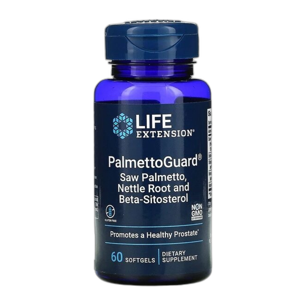 Life Extension PalmettoGuard Saw Palmetto/Nettle Root with Beta-Sitosterol - 60 softgels