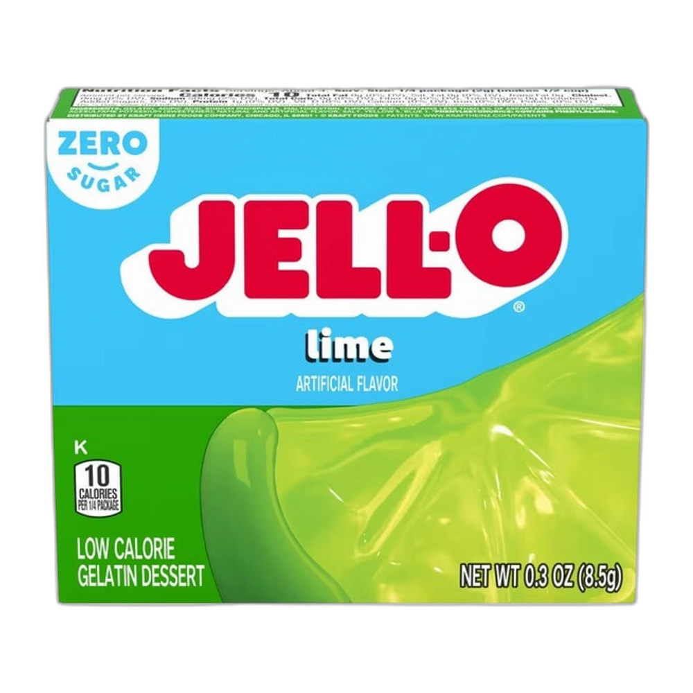 Jell-O Gelatin Dessert Sugar Free, Lime - 8.5g