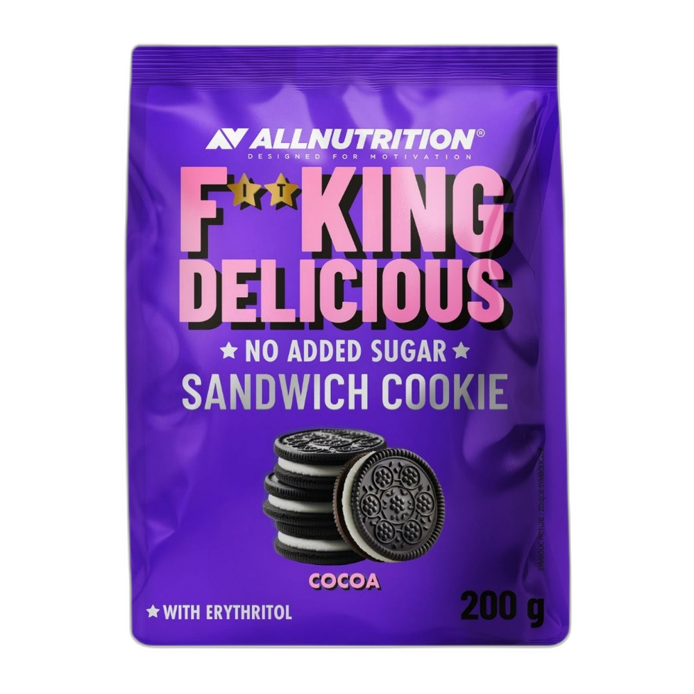 Allnutrition Fitking Delicious Sandwich Cookie, Cocoa - 200g