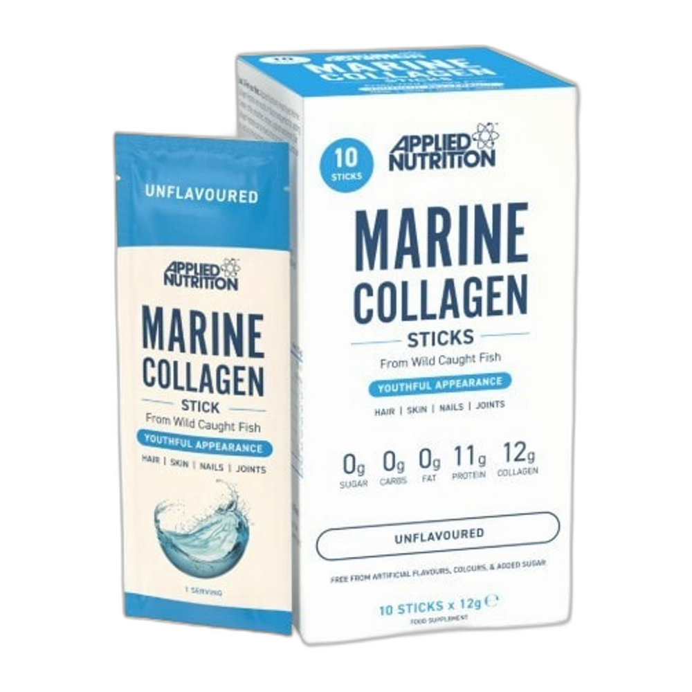 Applied Nutrition Marine Collagen Sticks, Unflavoured - 10 x 12g