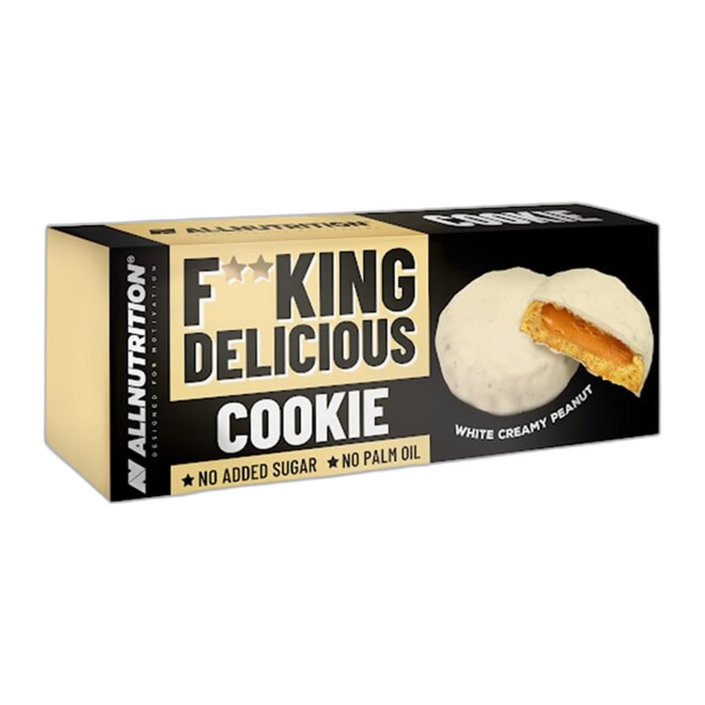 Allnutrition Fitking Delicious Cookie, White Creamy Peanut - 128g