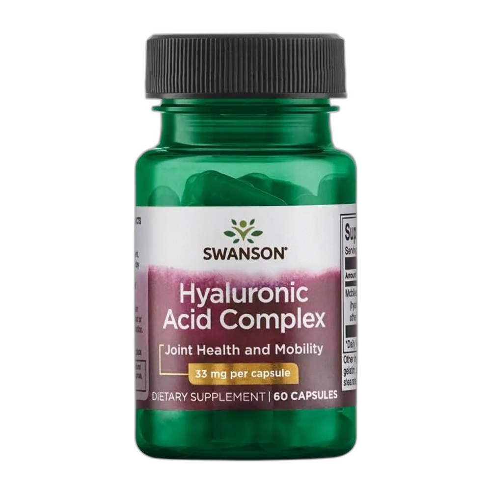 Swanson Hyaluronic Acid Complex, 33mg - 60 caps