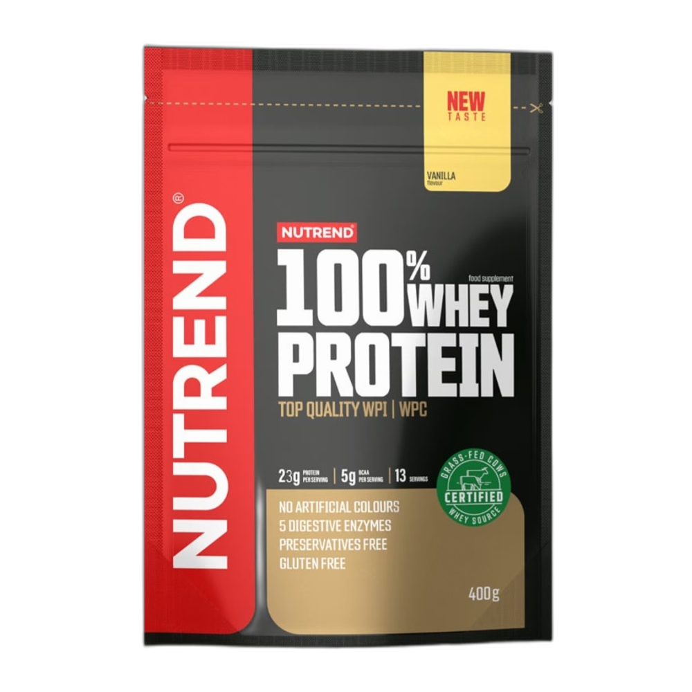 Nutrend 100% Whey Protein, Vanilla - 400g