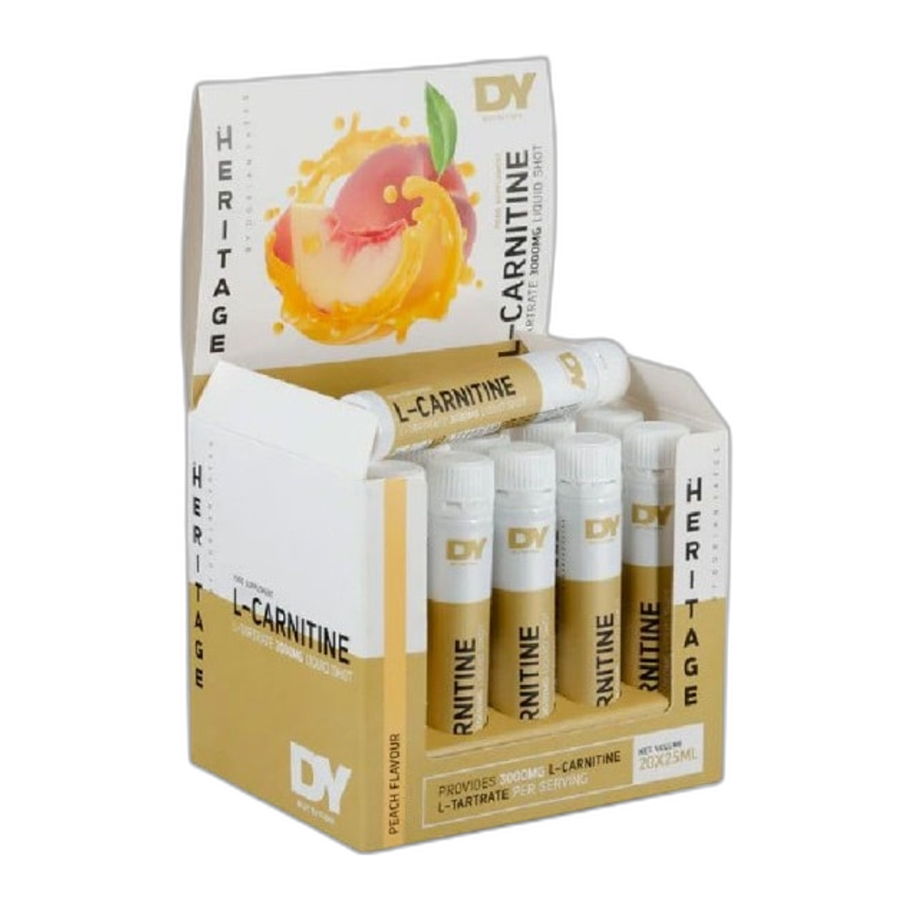 Dorian Yates L-Carnitine Liquid Shot, Peach - 20 x 25ml.