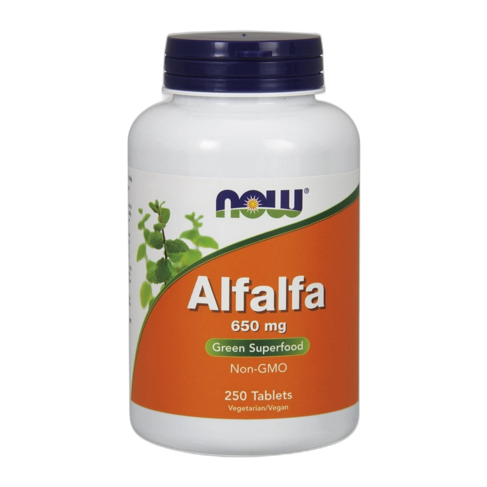 NOW Foods Alfalfa, 650mg - 250 tablets