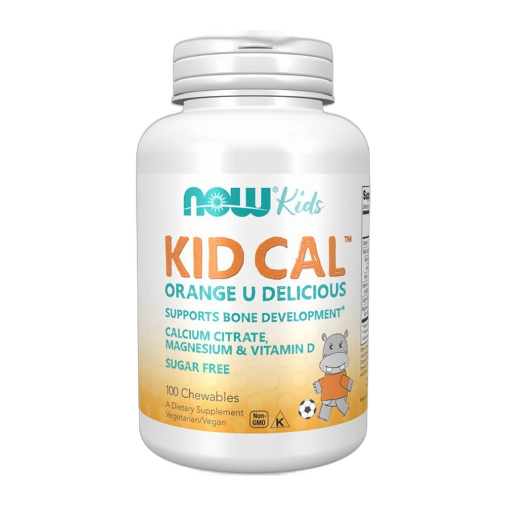 NOW Foods Kid Cal, Orange U Delicious - 100 chewables
