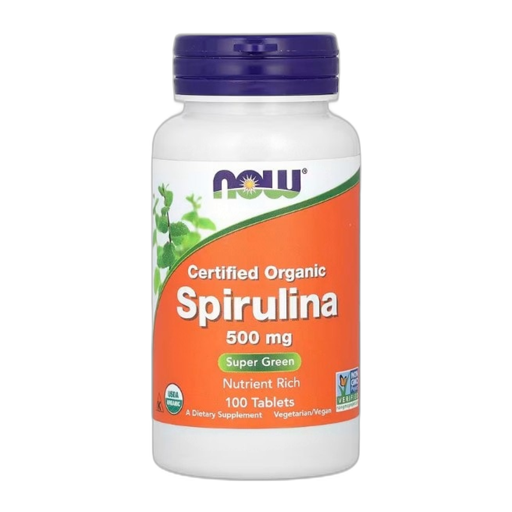 NOW Foods Spirulina, 500mg - 100 tabs