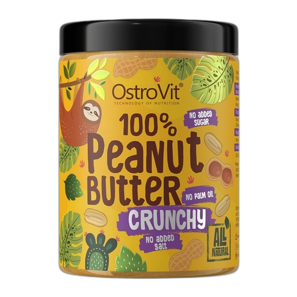 OstroVit 100% Peanut Butter, Crunchy - 1000g