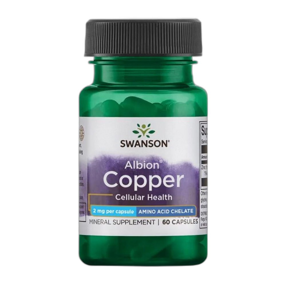 Swanson Albion Copper, 2mg - 60 caps