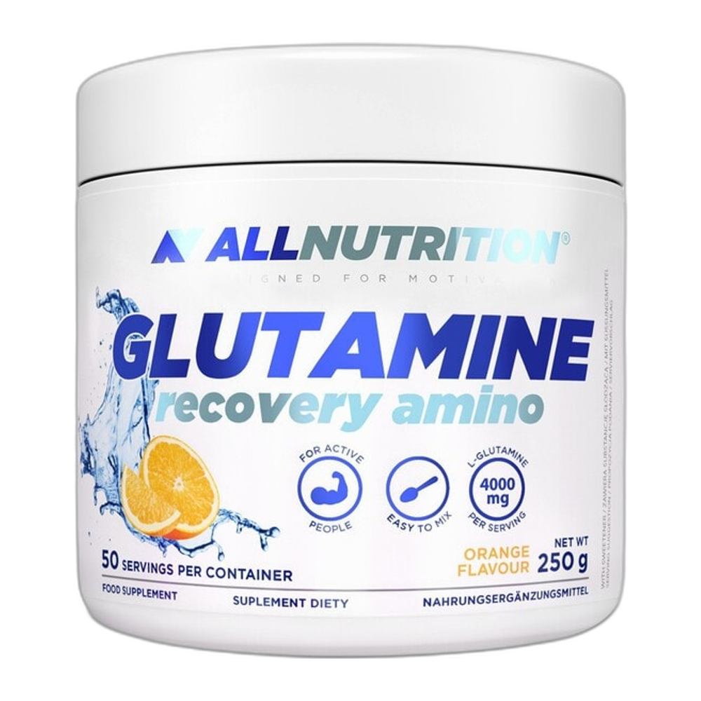 Allnutrition Glutamine Recovery Amino, Orange - 250g