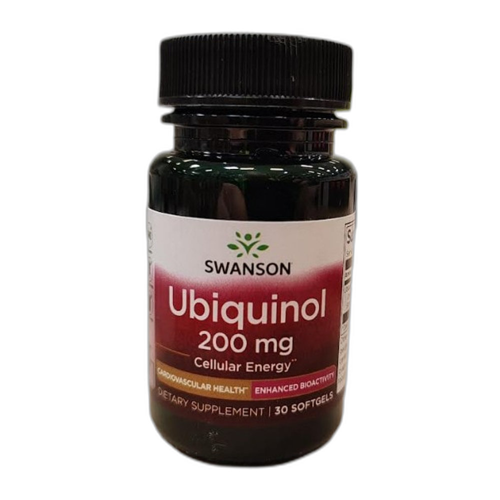 Swanson Ubiquinol, 200mg - 30 softgels (EAN 087614211176)