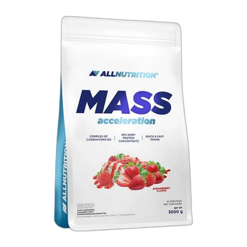 Allnutrition Mass Acceleration, Strawberry - 3000g