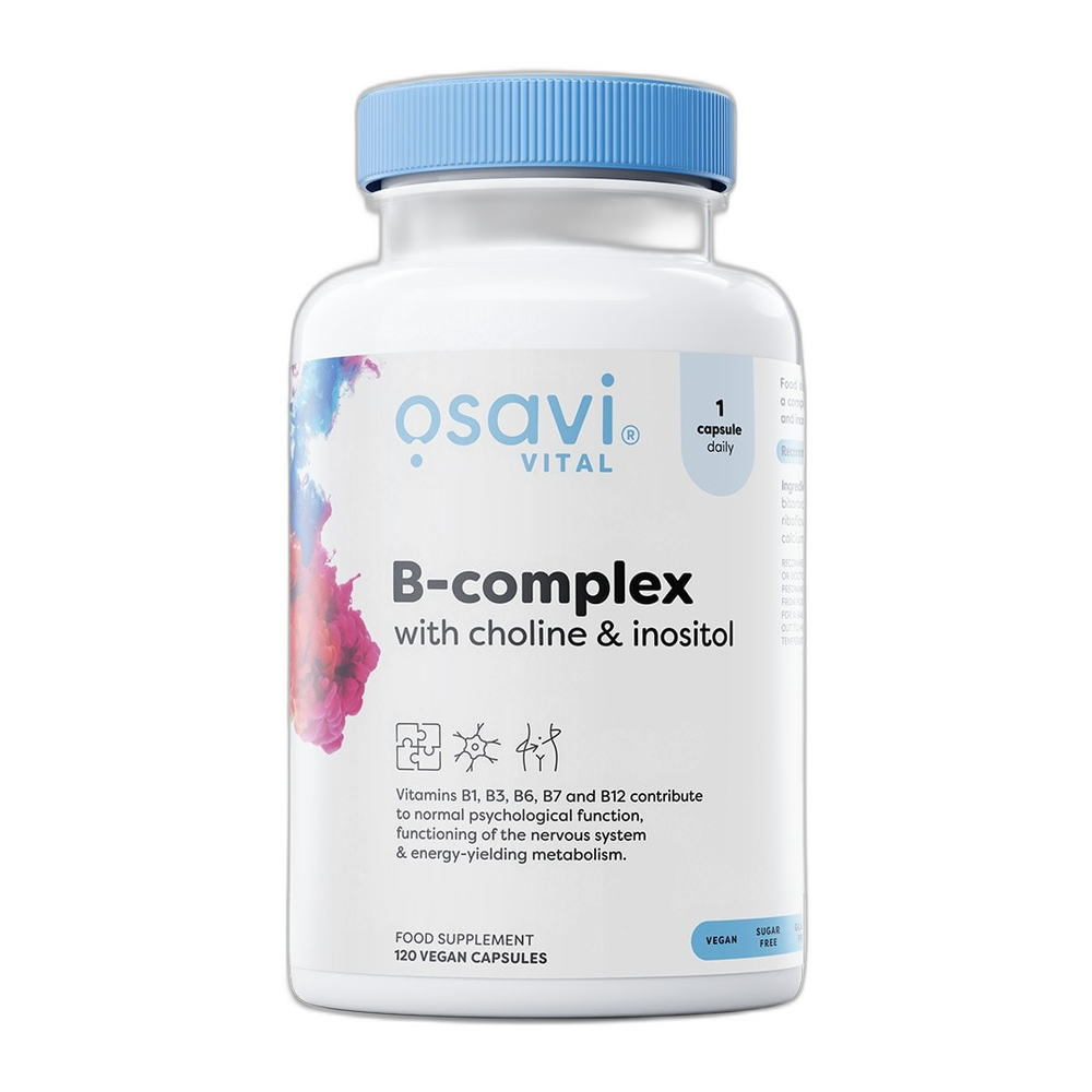 Osavi B-Complex with Choline & Inositol - 120 vegan caps