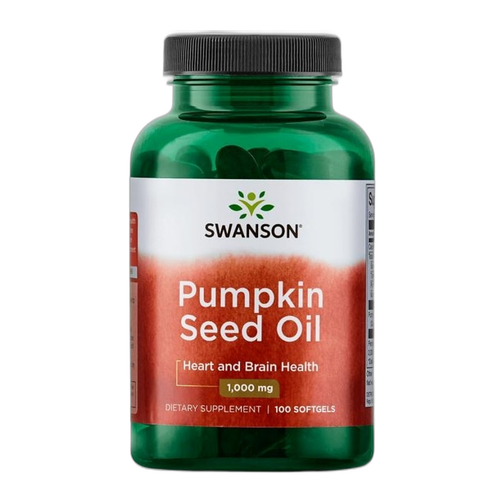 Swanson Pumpkin Seed Oil, 1000mg - 100 softgels