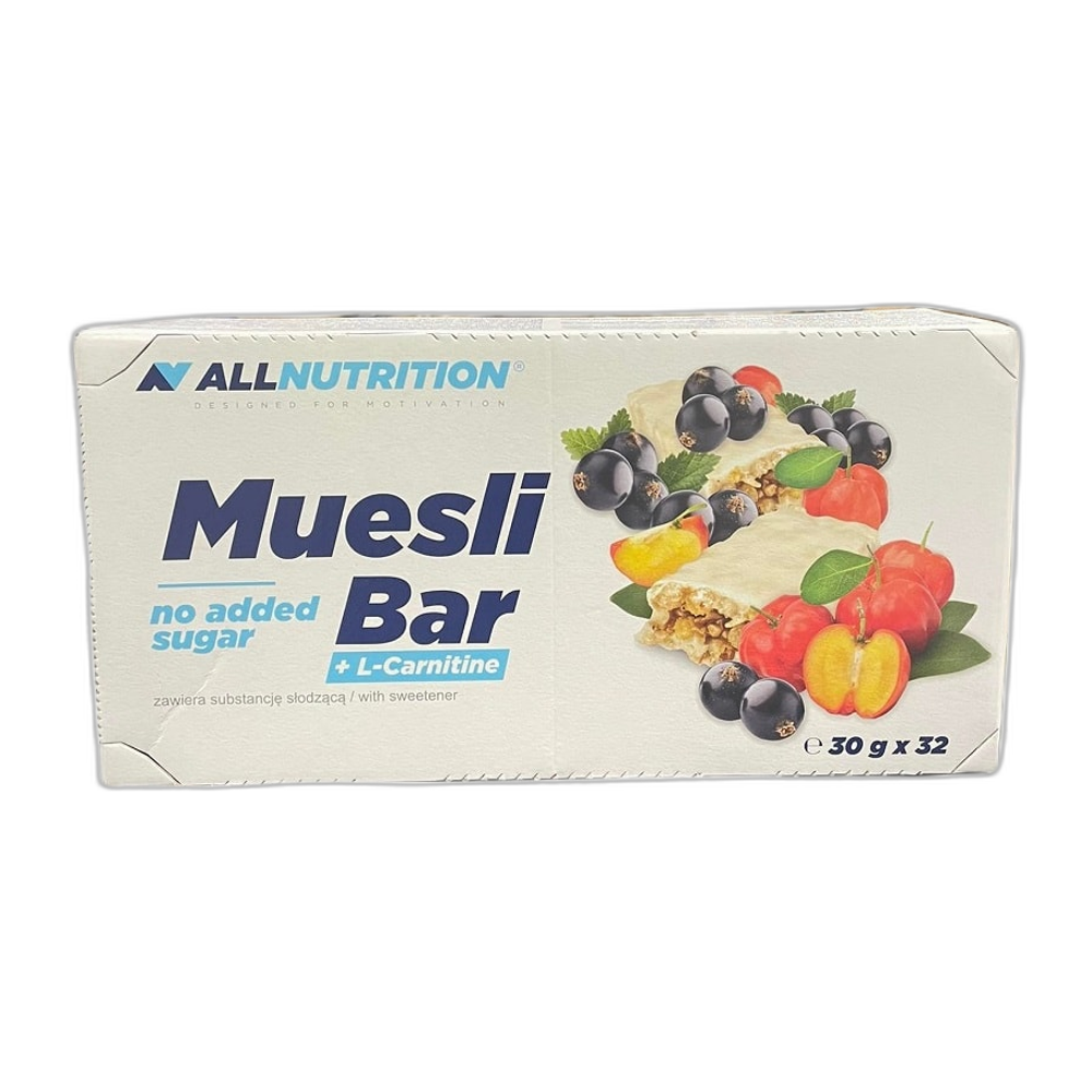 Allnutrition Muesli Bar + L-Carnitine, Yoghurt & Blackcurrant - 32 bars