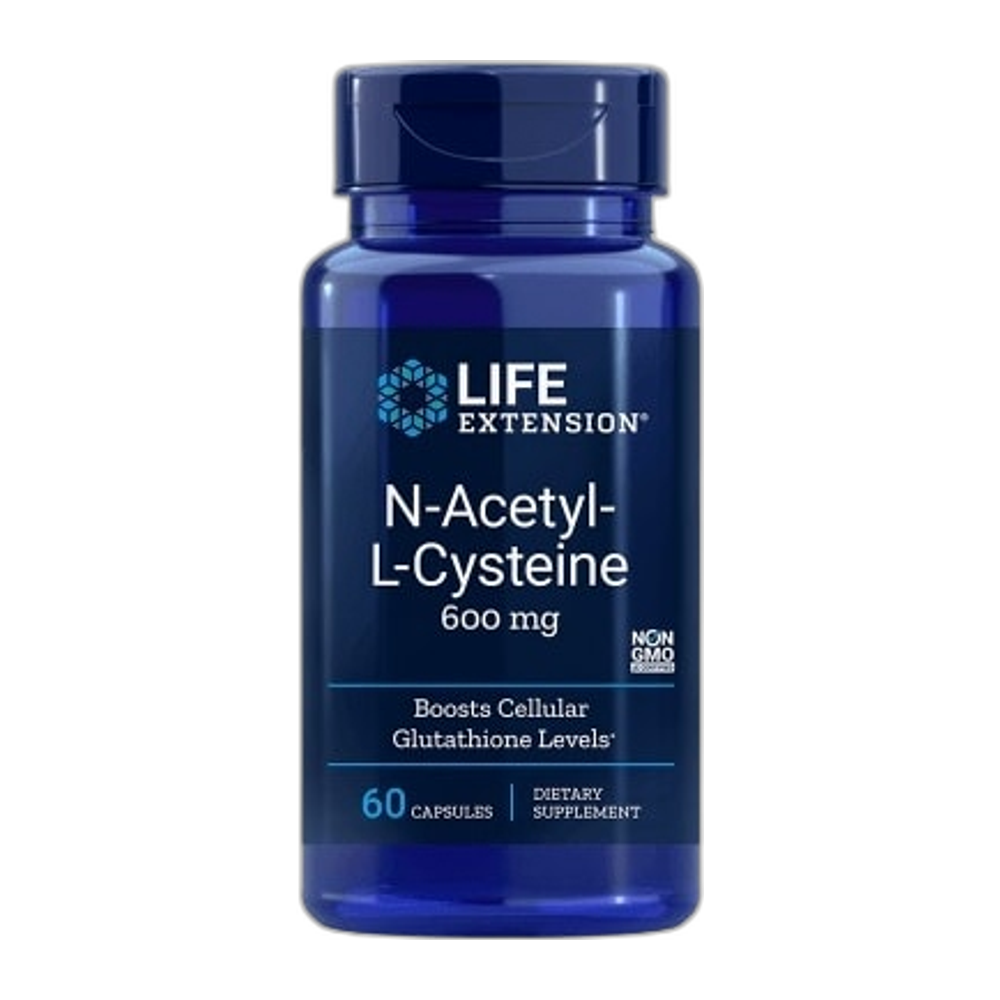 Life Extension N-Acetyl-L-Cysteine, 600mg - 60 caps