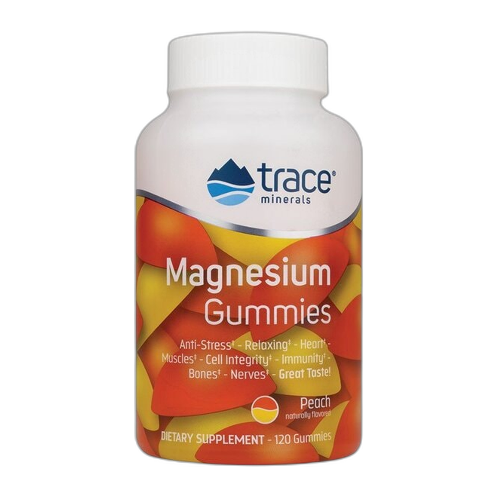 Trace Minerals Magnesium Gummies, Peach - 120 gummies