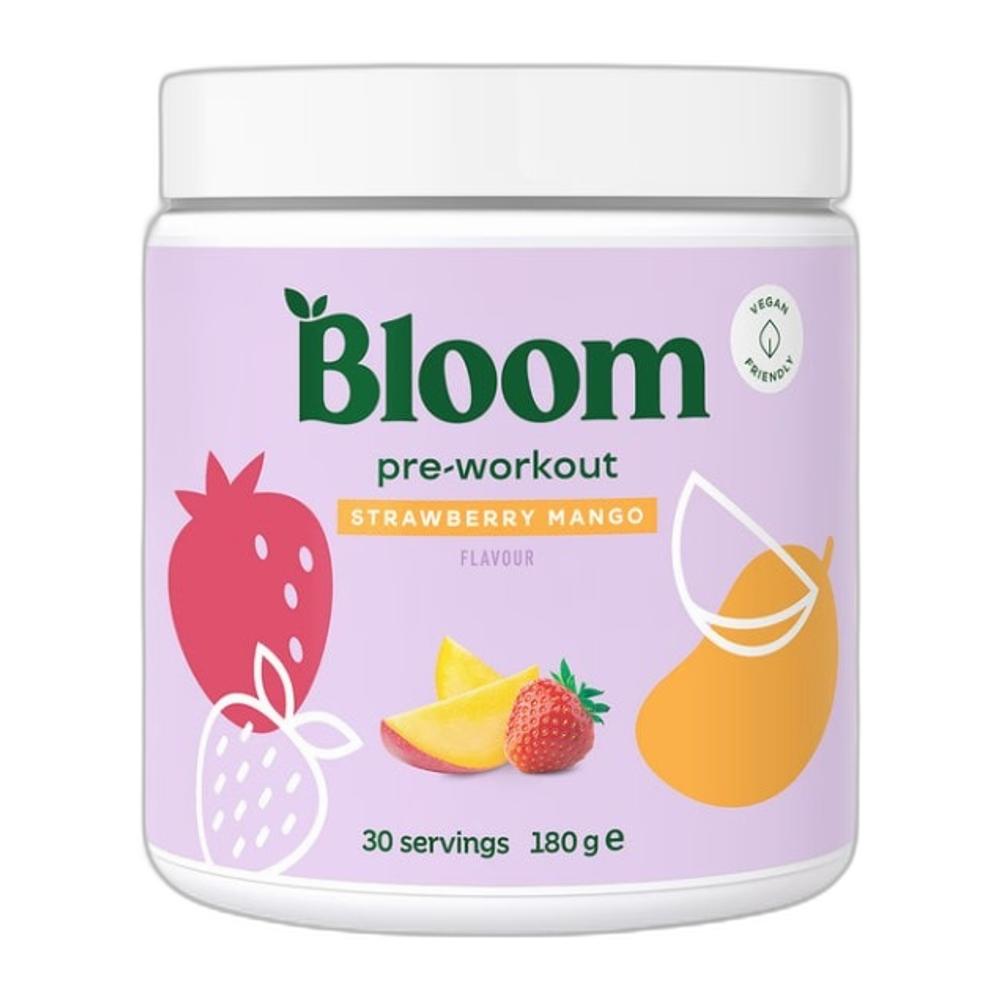 Bloom Pre-Workout, Strawberry Mango - 180g