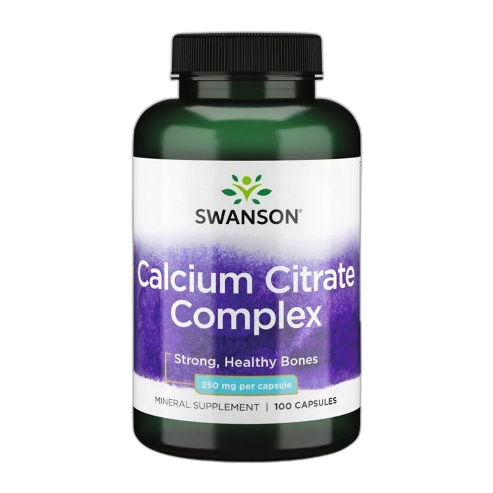 Swanson Calcium Citrate Complex, 250mg - 100 caps