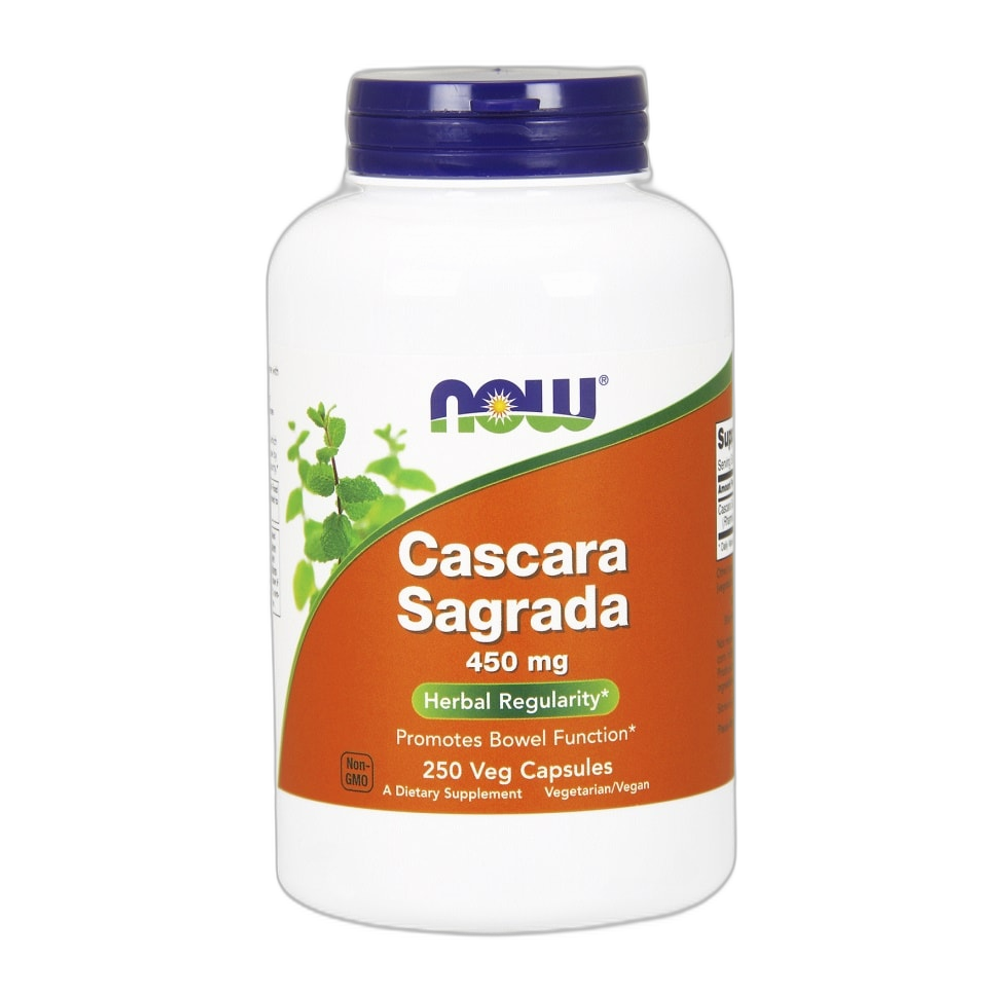 NOW Foods Cascara Sagrada, 450mg - 250 vcaps