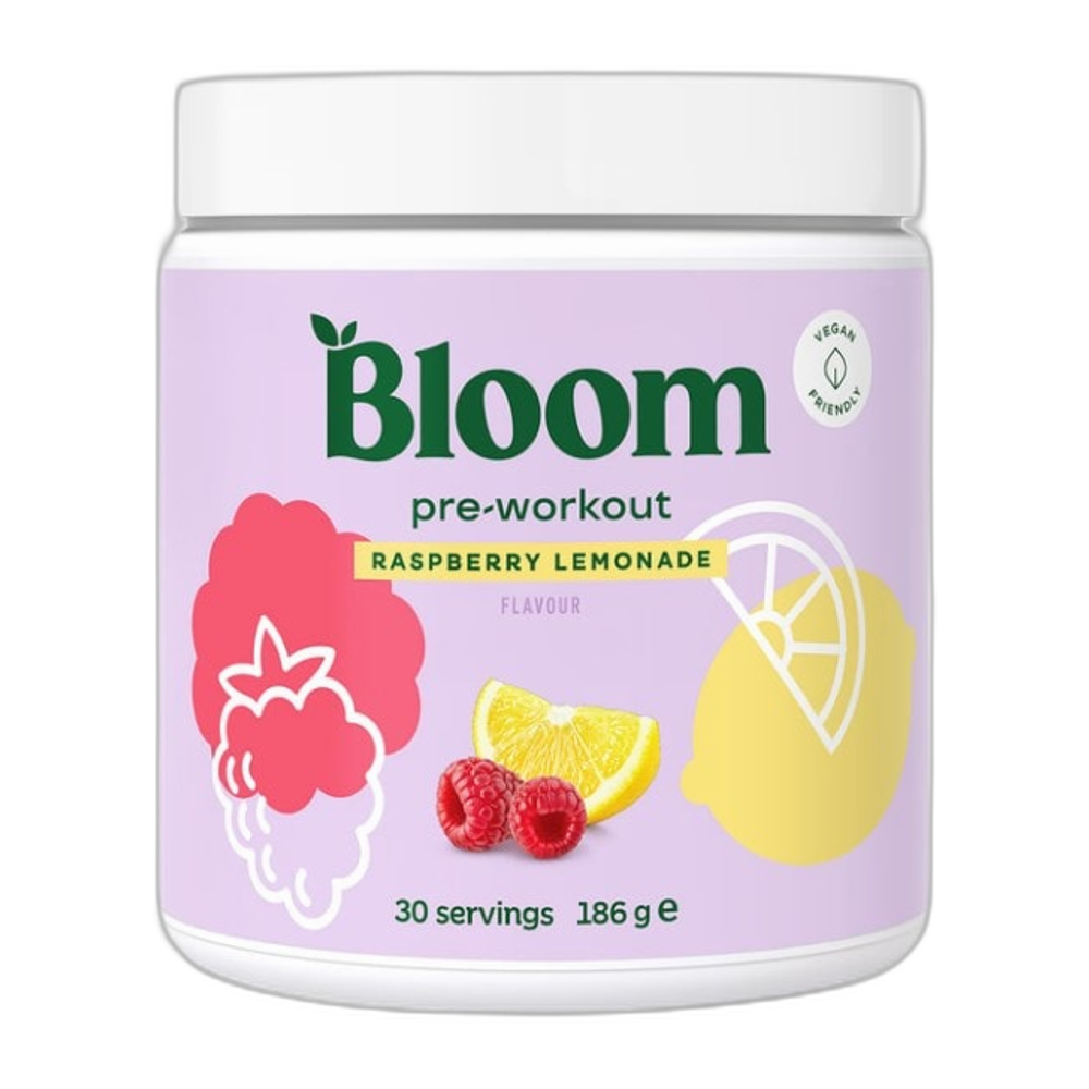 Bloom Pre-Workout, Raspberry Lemonade - 186g
