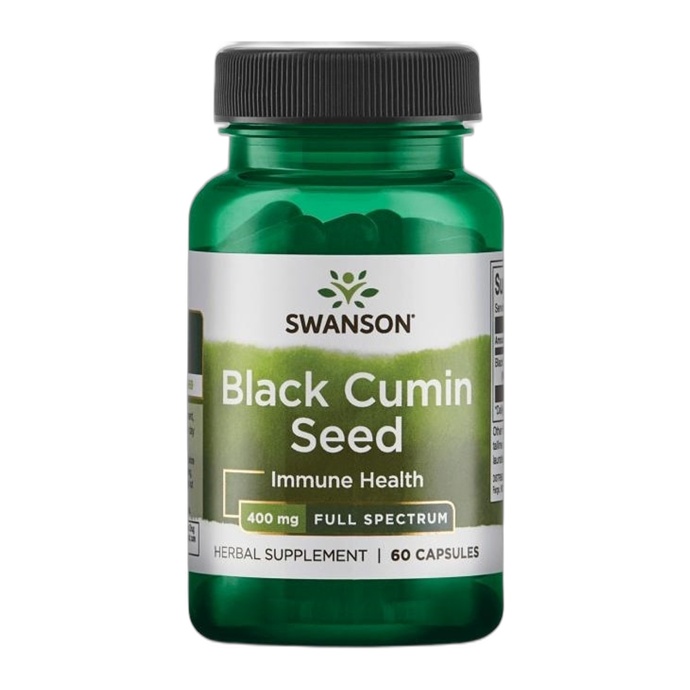 Swanson Black Cumin Seed, 400mg - 60 caps
