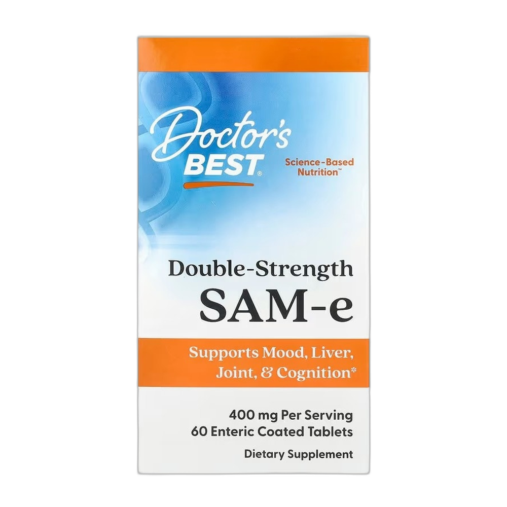 Doctor's Best SAM-e, 400mg Double-Strength - 60 tablets
