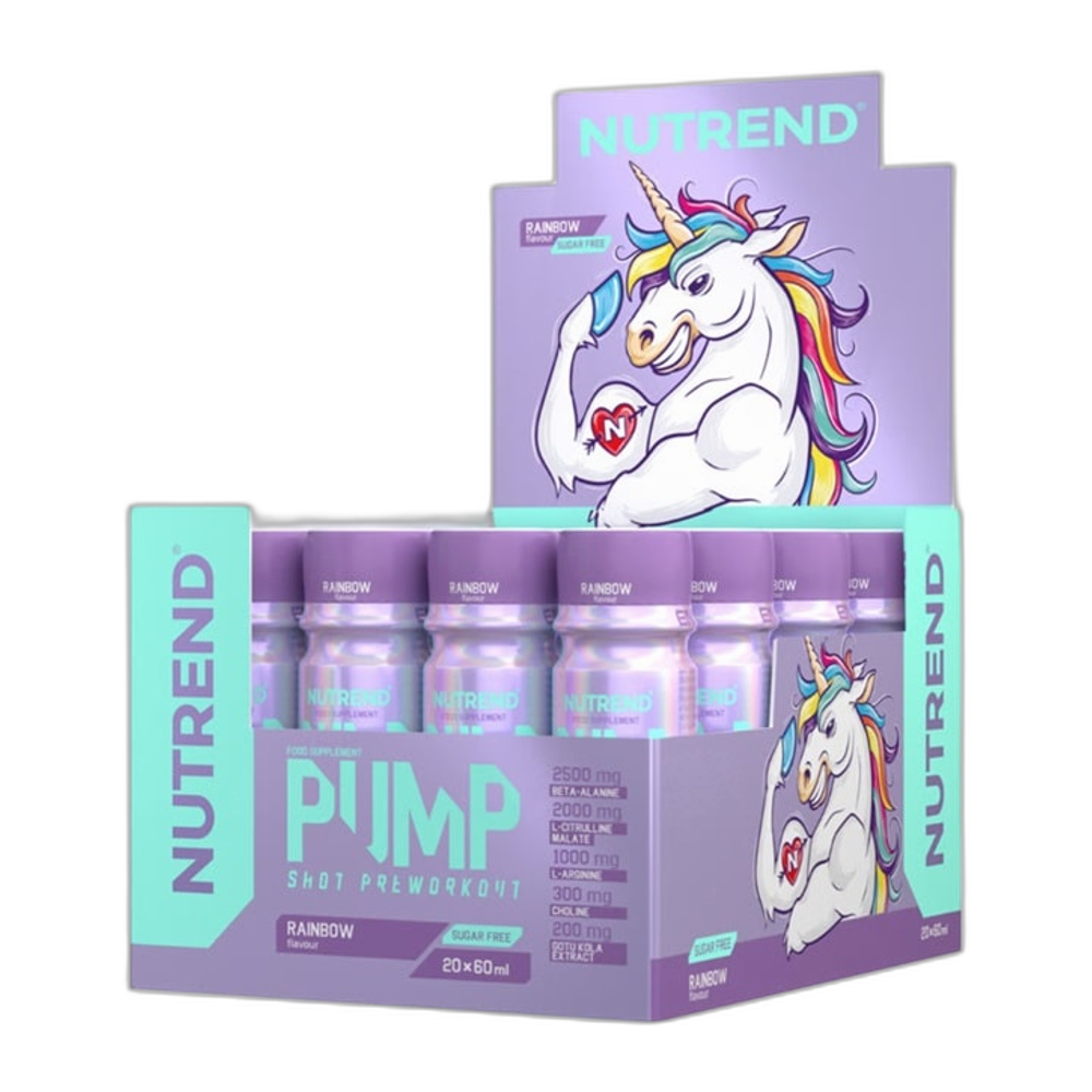 Nutrend Pump Pre-Workout Shot, Rainbow - 20 x 60 ml.