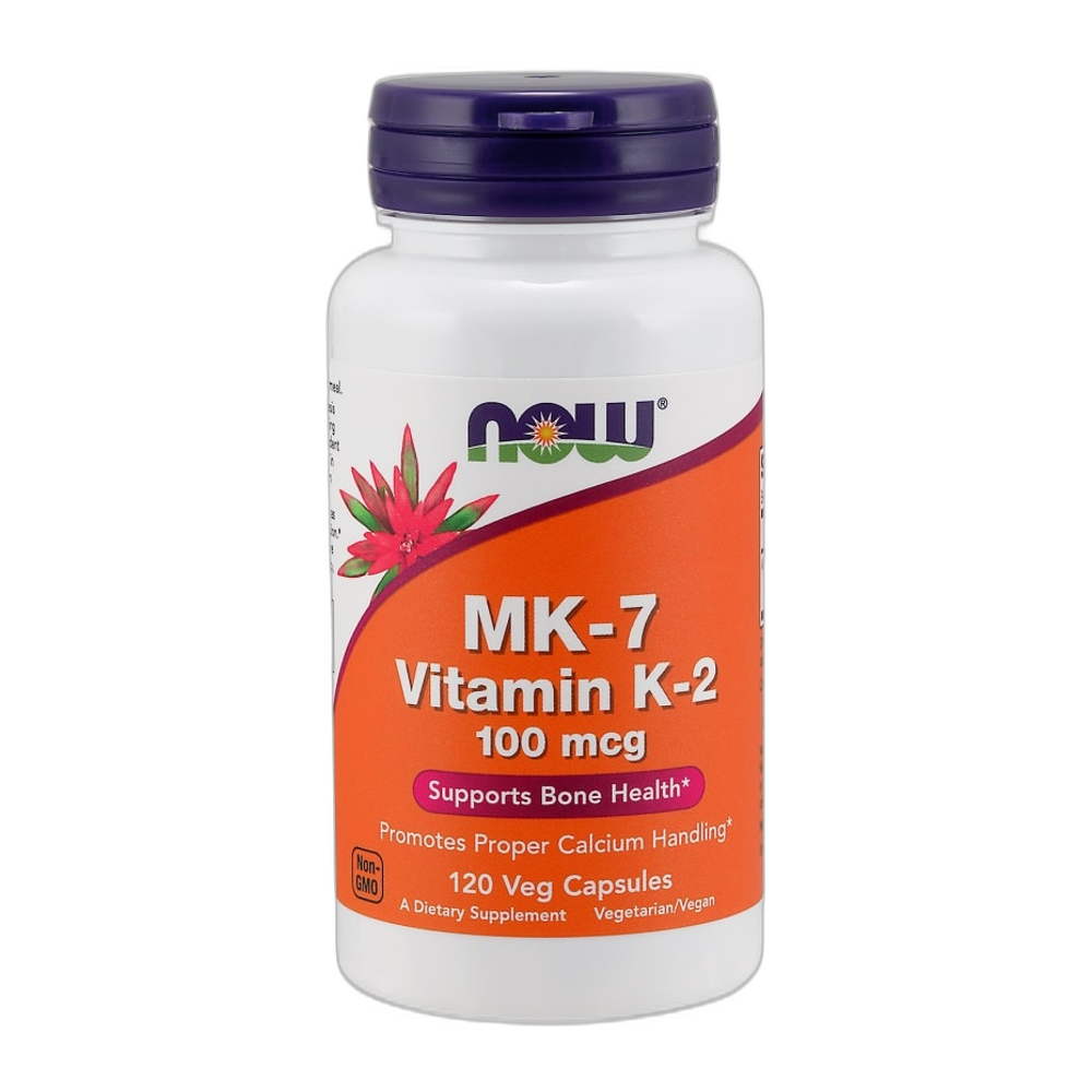 NOW Foods MK-7 Vitamin K-2, 100mcg - 120 vcaps
