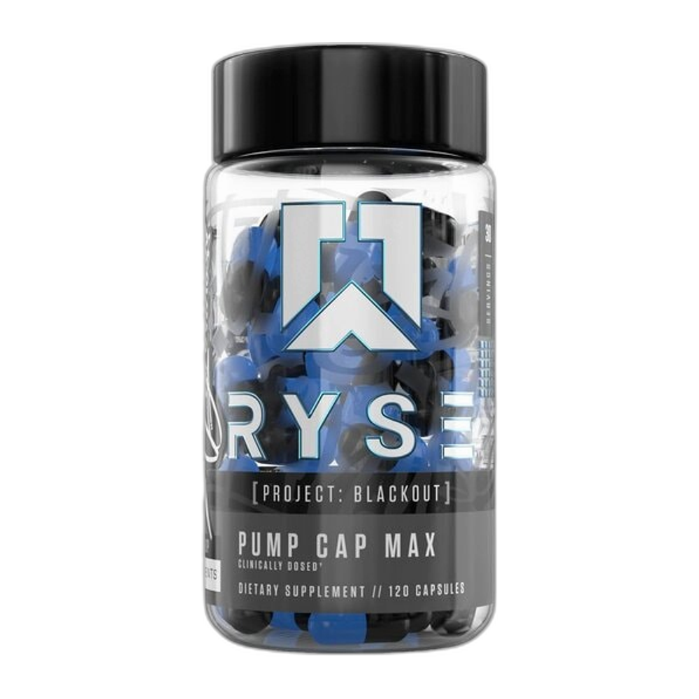 RYSE Pump Cap Max - Project Blackout - 120 caps