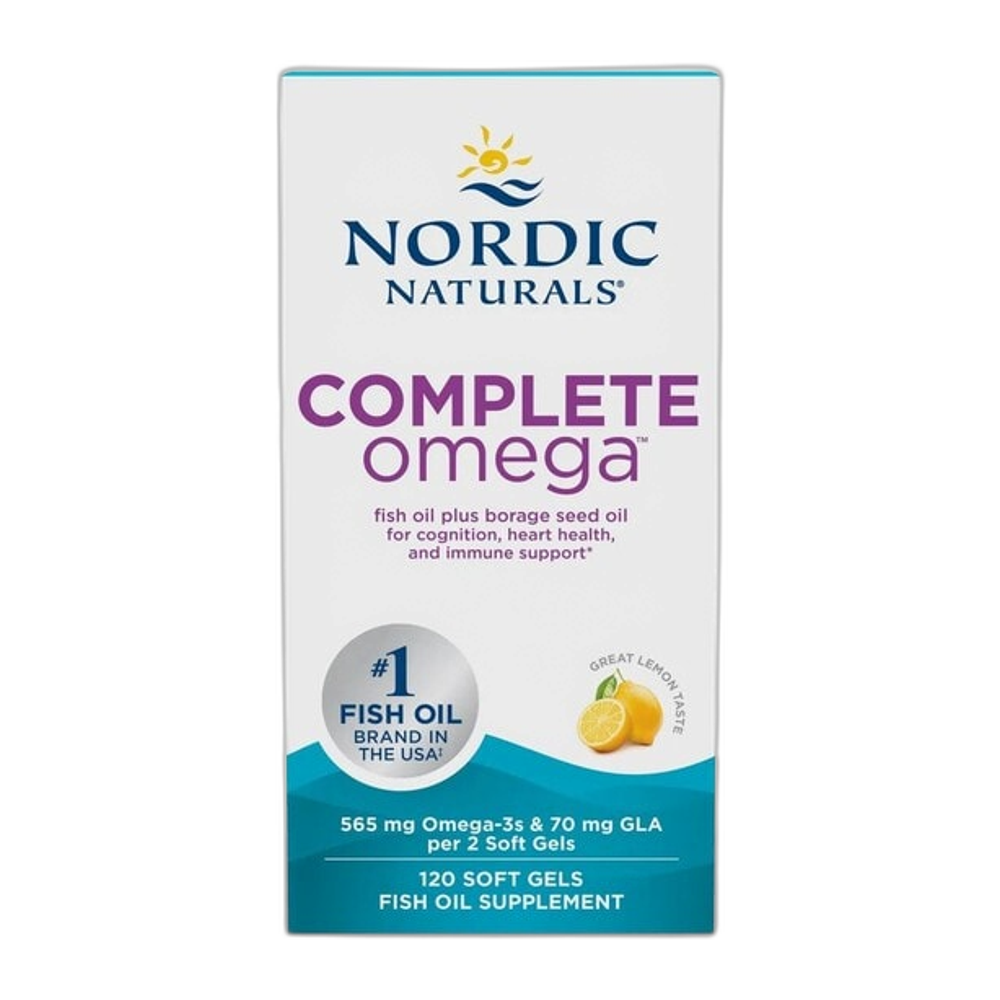 Nordic Naturals Complete Omega, 565mg Lemon - 120 softgels
