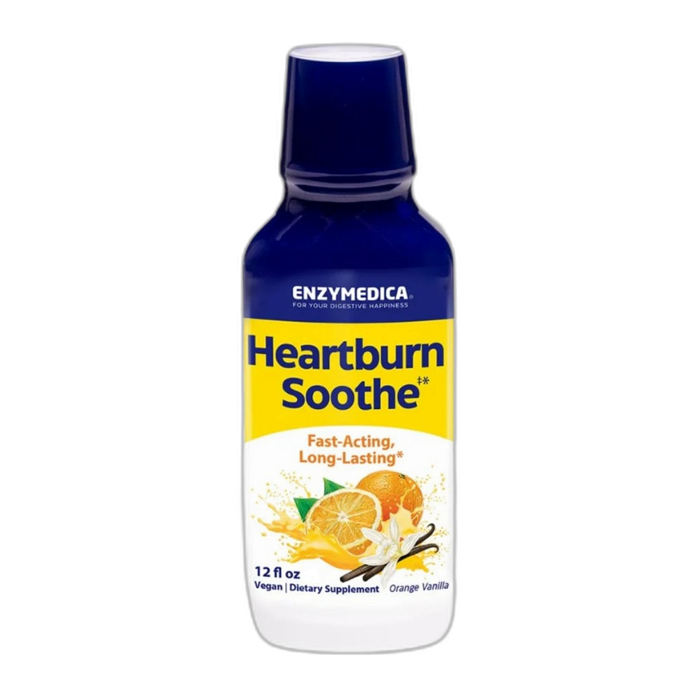 Enzymedica Heartburn Soothe, Orange Vanilla - 12 fl oz