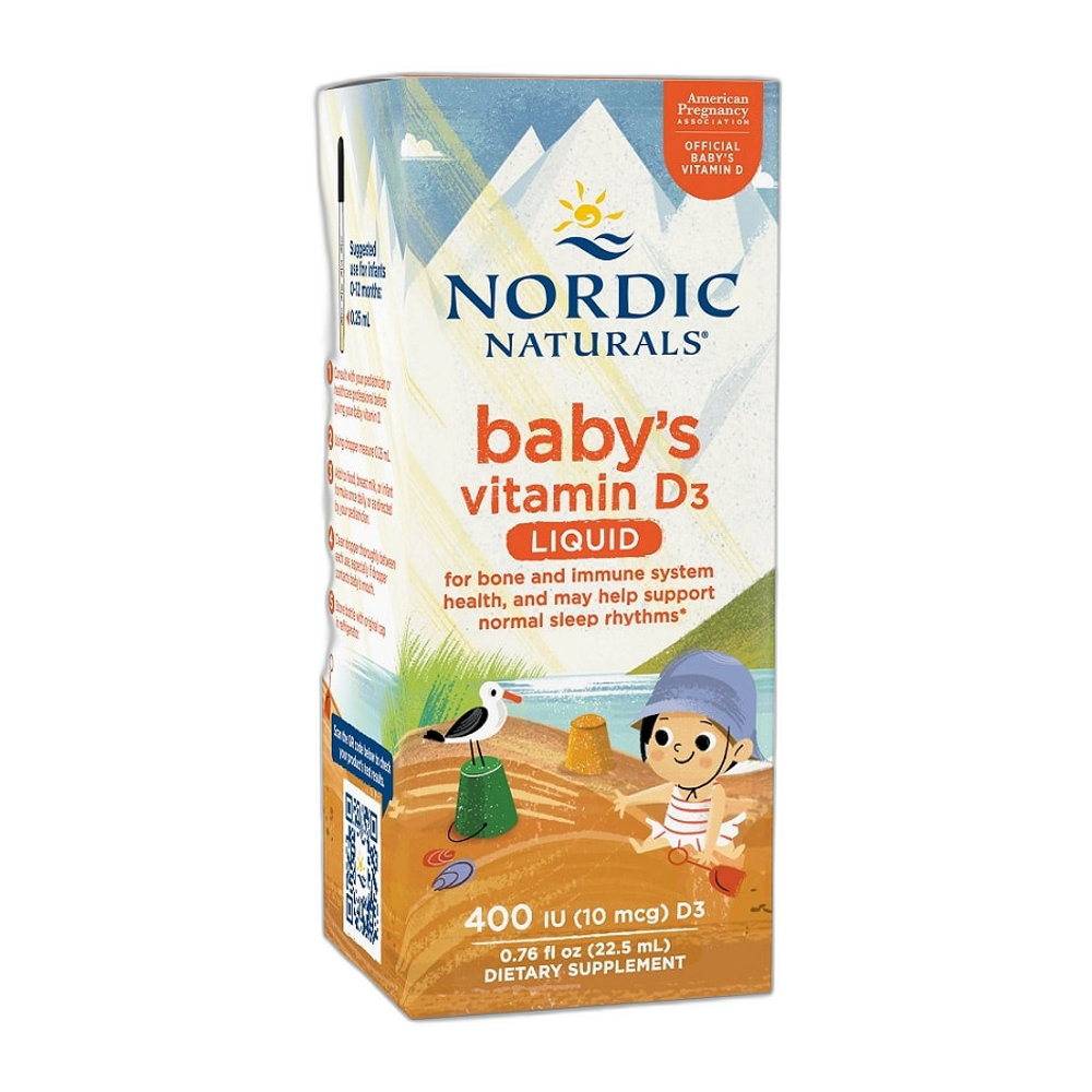 Nordic Naturals Baby's Vitamin D3, 400 IU - 22.5 ml.