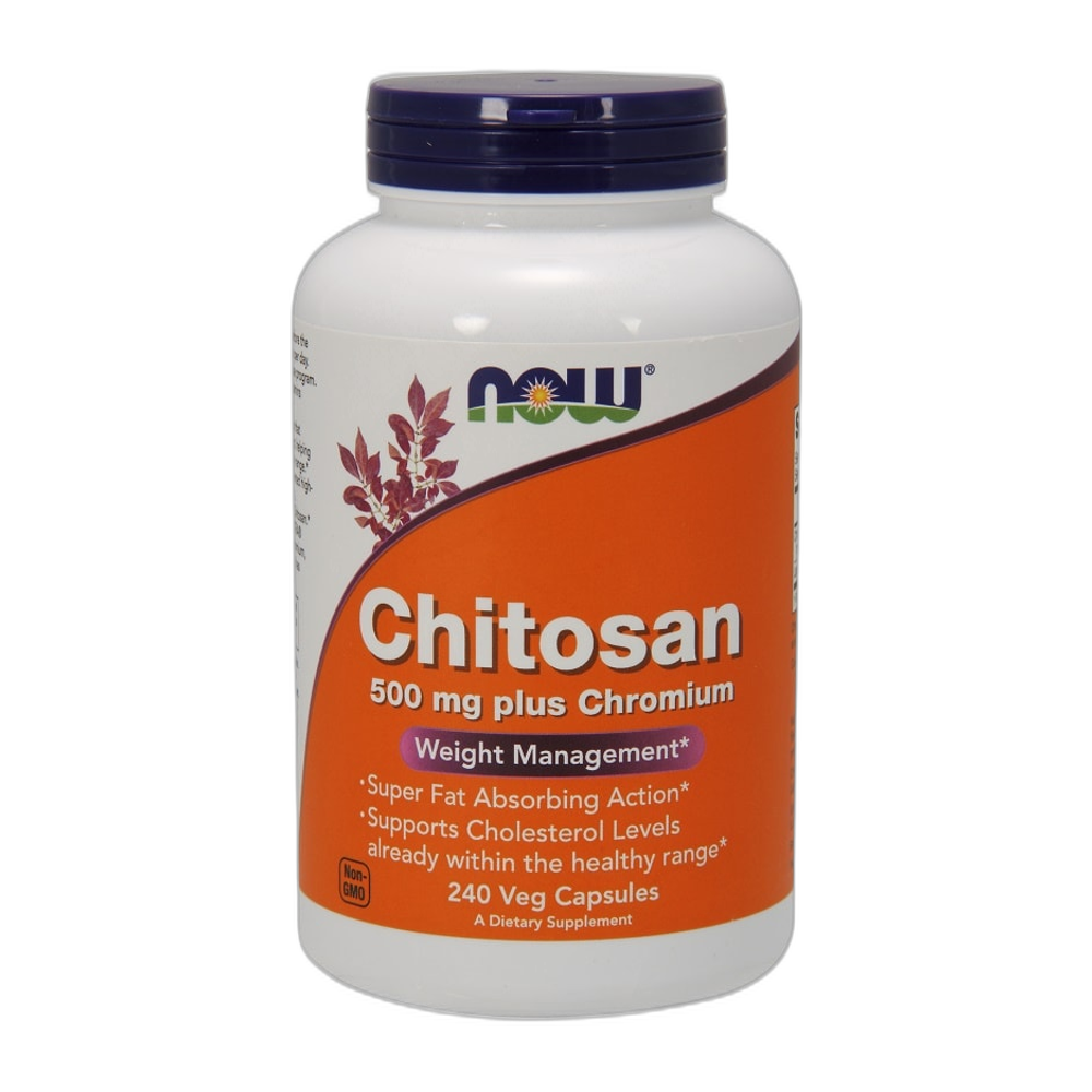 NOW Foods Chitosan, 500mg Plus Chromium - 240 vcaps