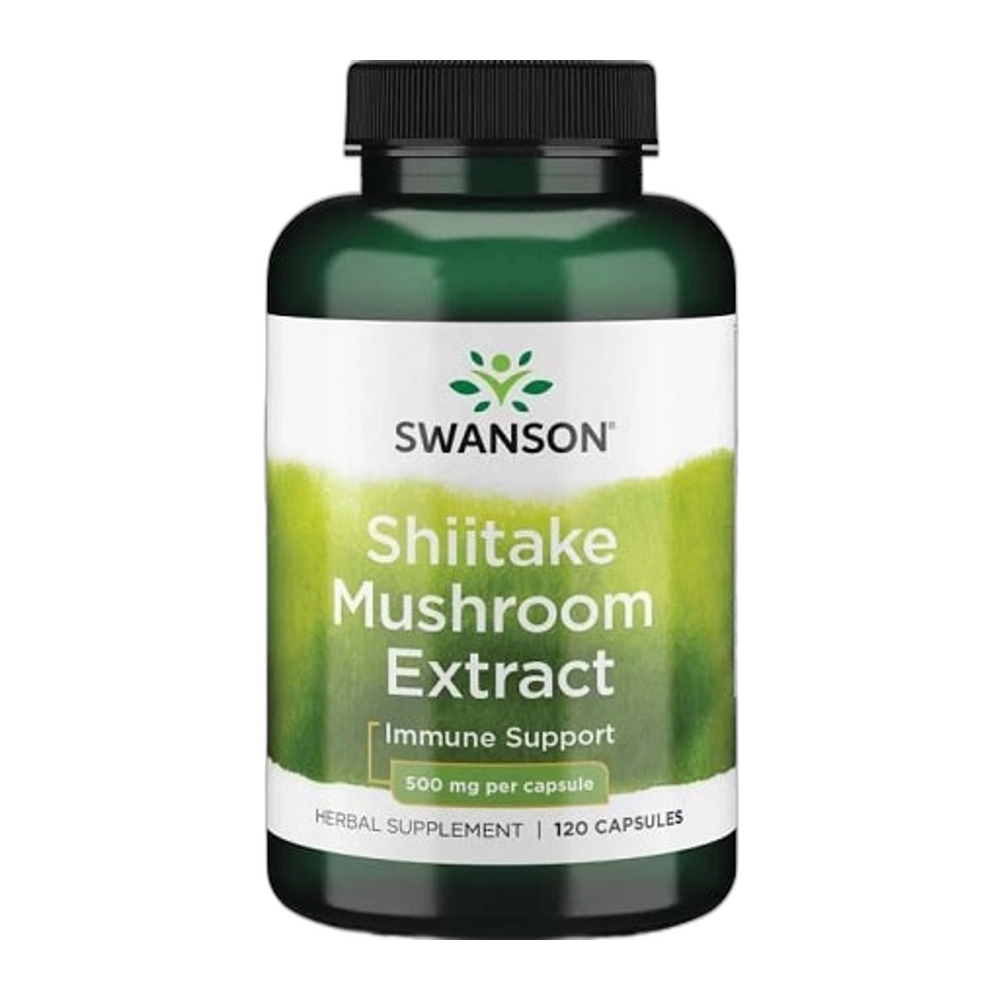 Swanson Shiitake Mushroom Extract, 500mg - 120 caps