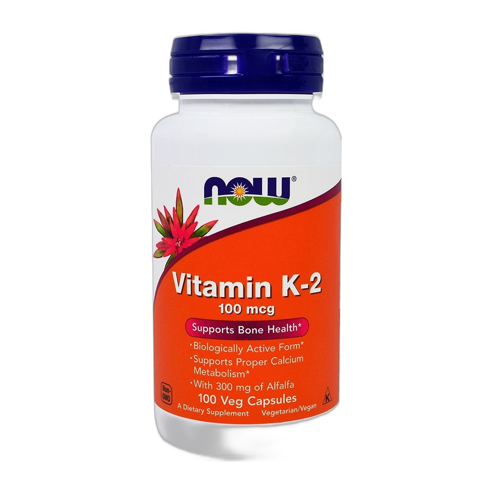 NOW Foods Vitamin K-2, 100mcg - 100 vcaps
