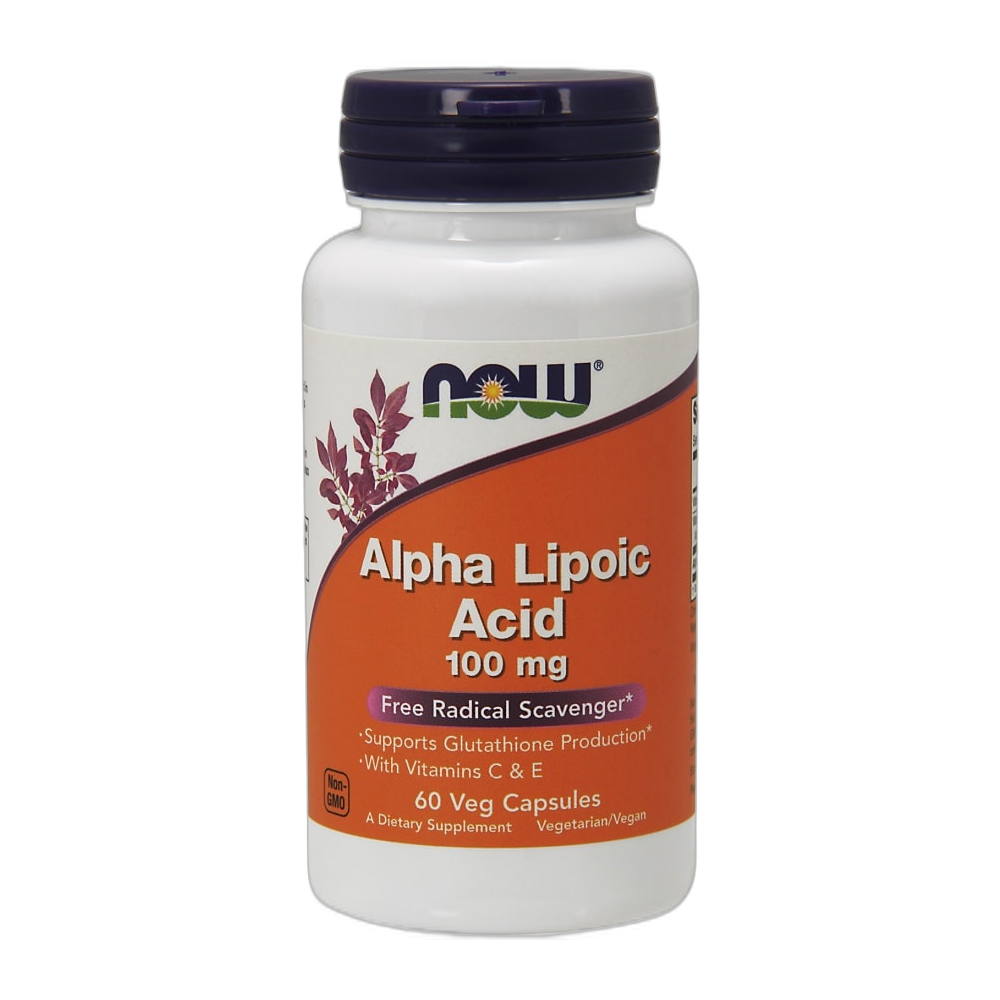 NOW Foods Alpha Lipoic Acid with Vitamins C & E,  100mg - 60 vcaps