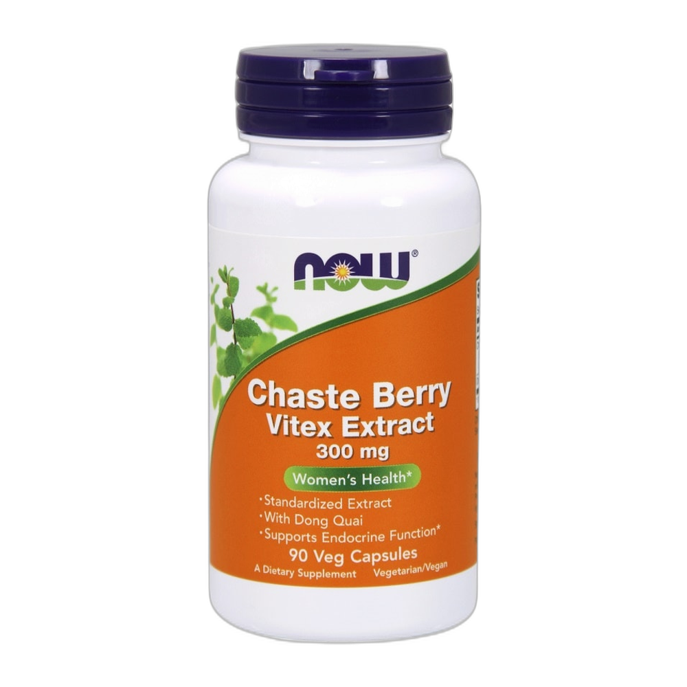 NOW Foods Chaste Berry Vitex Extract, 300mg - 90 vcaps