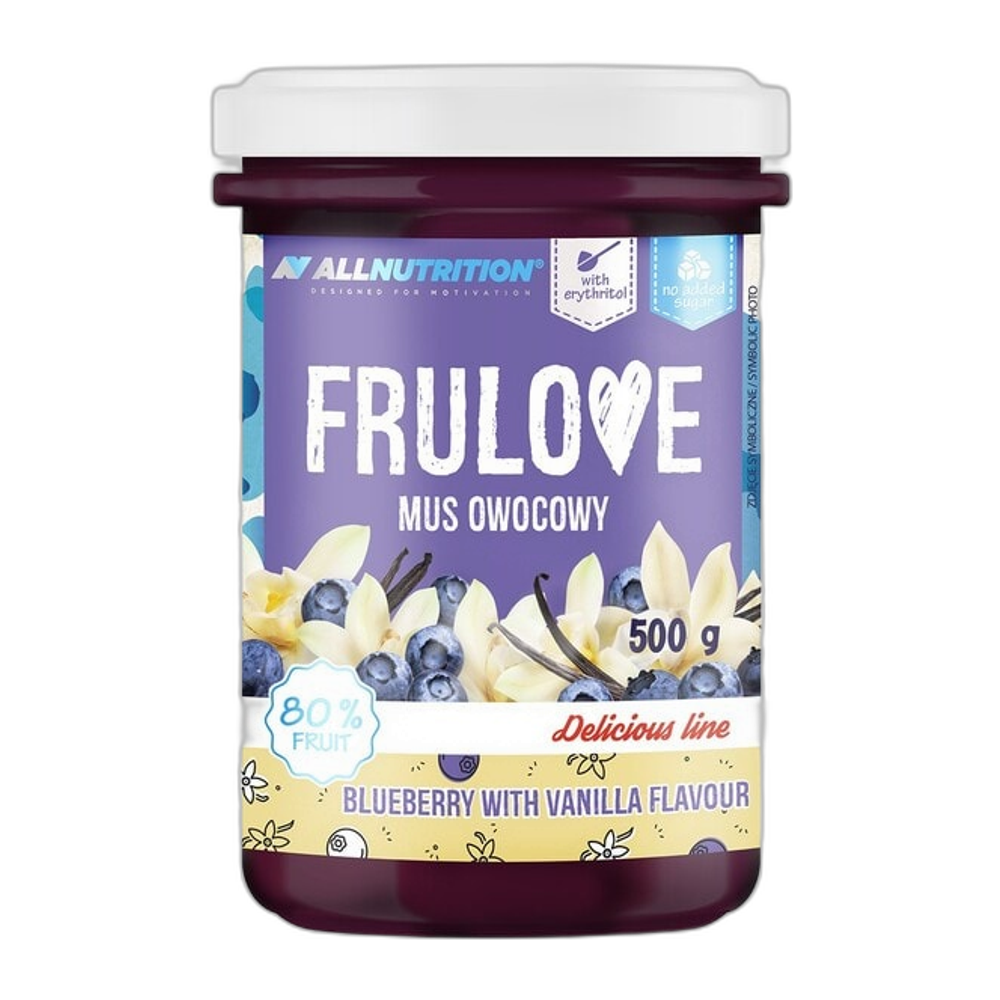Allnutrition Frulove Mousse, Blueberry with Vanilla - 500g