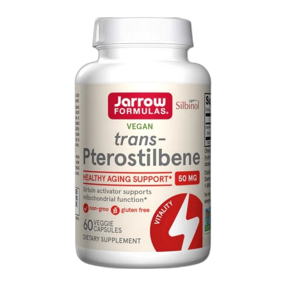 Jarrow Formulas trans-Pterostilbene, 50mg - 60 vcaps