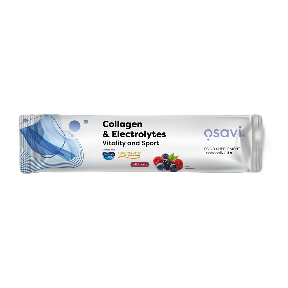 Osavi Collagen Electrolytes Vitality and Sport, Wild Berry - 13g (1 serving)