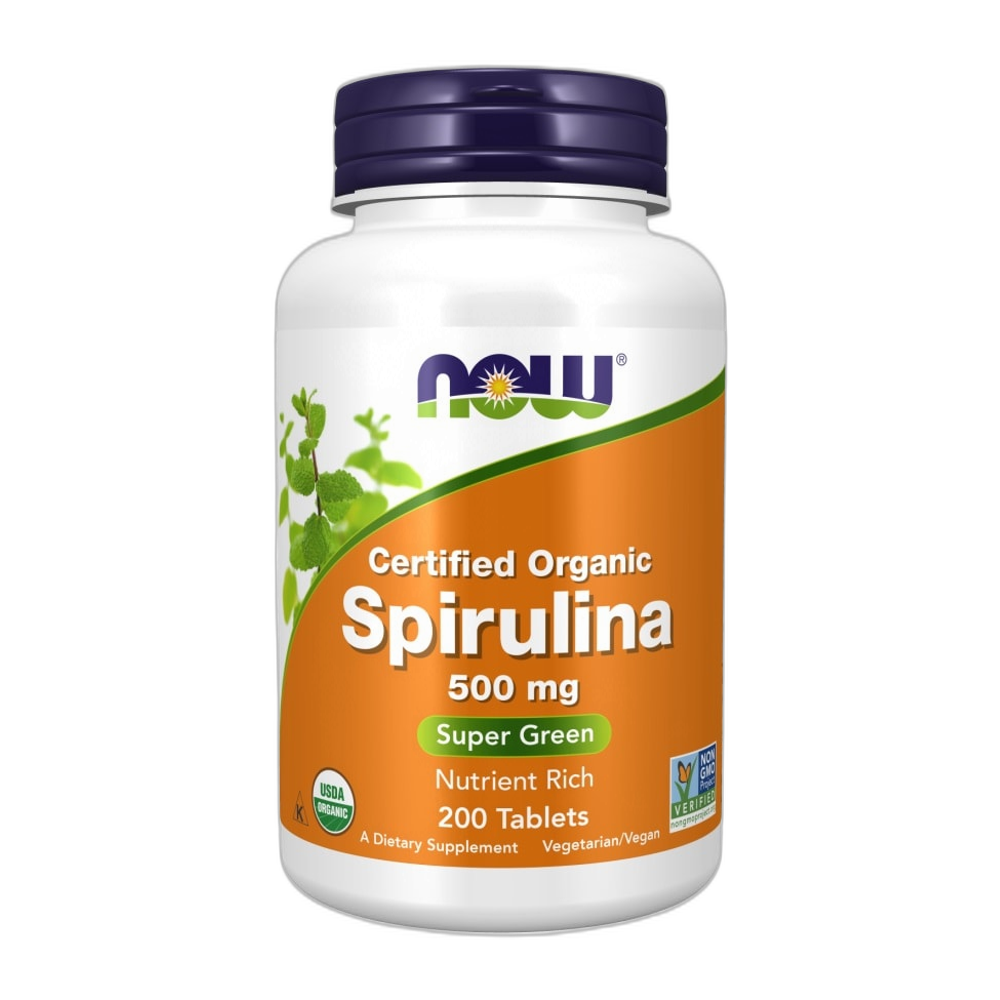 NOW Foods Spirulina, 500mg - 200 tabs