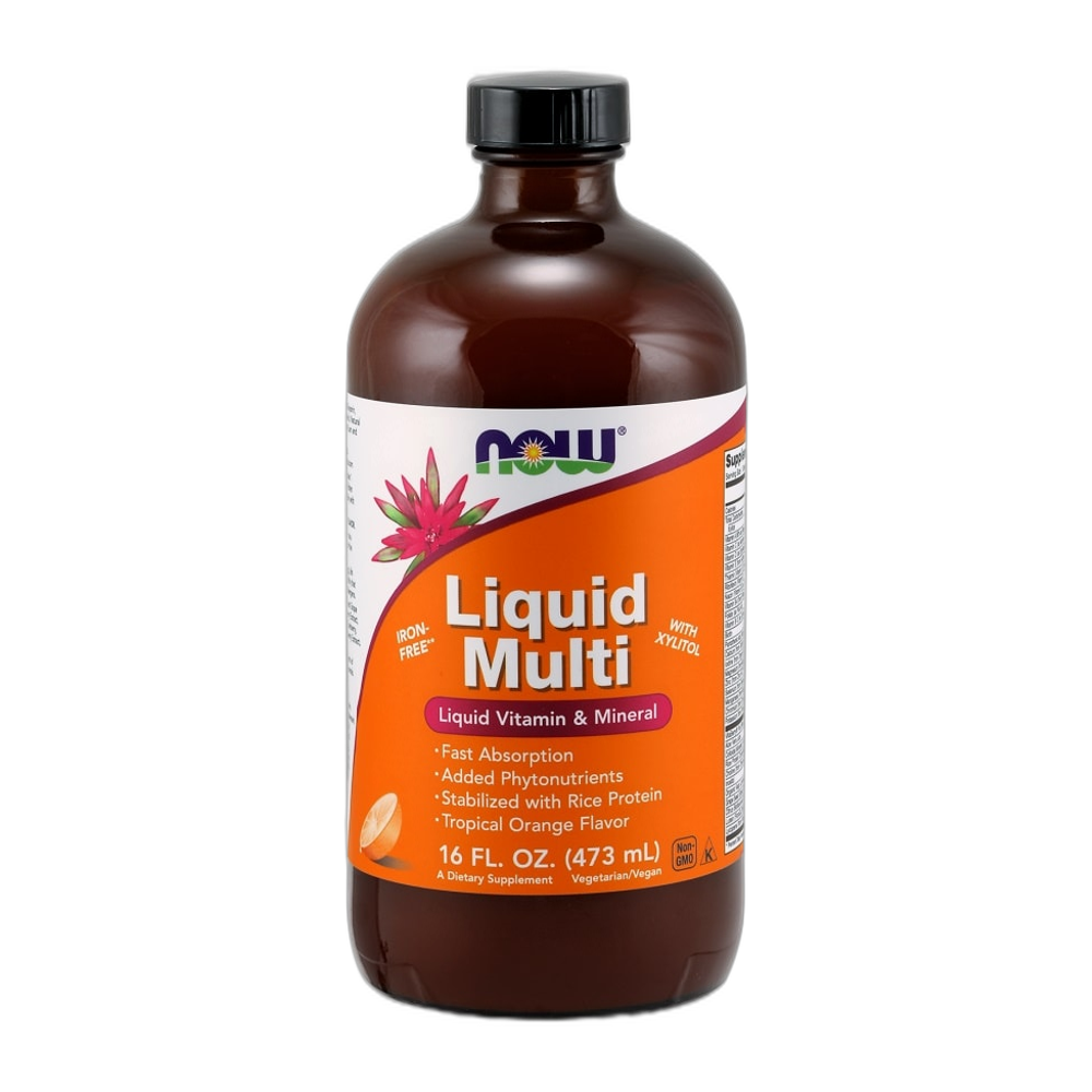 NOW Foods Liquid Multi, Wild Berry (Iron Free) - 473 ml.