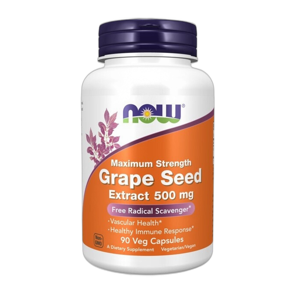 NOW Foods Grape Seed Extract, 500mg Maximum Strength - 90 vcaps