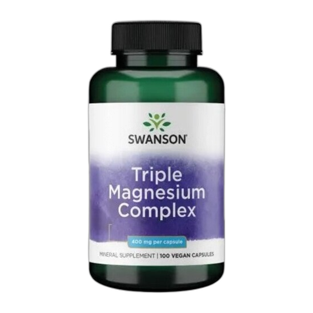 Swanson Triple Magnesium Complex, 400mg - 100 vcaps