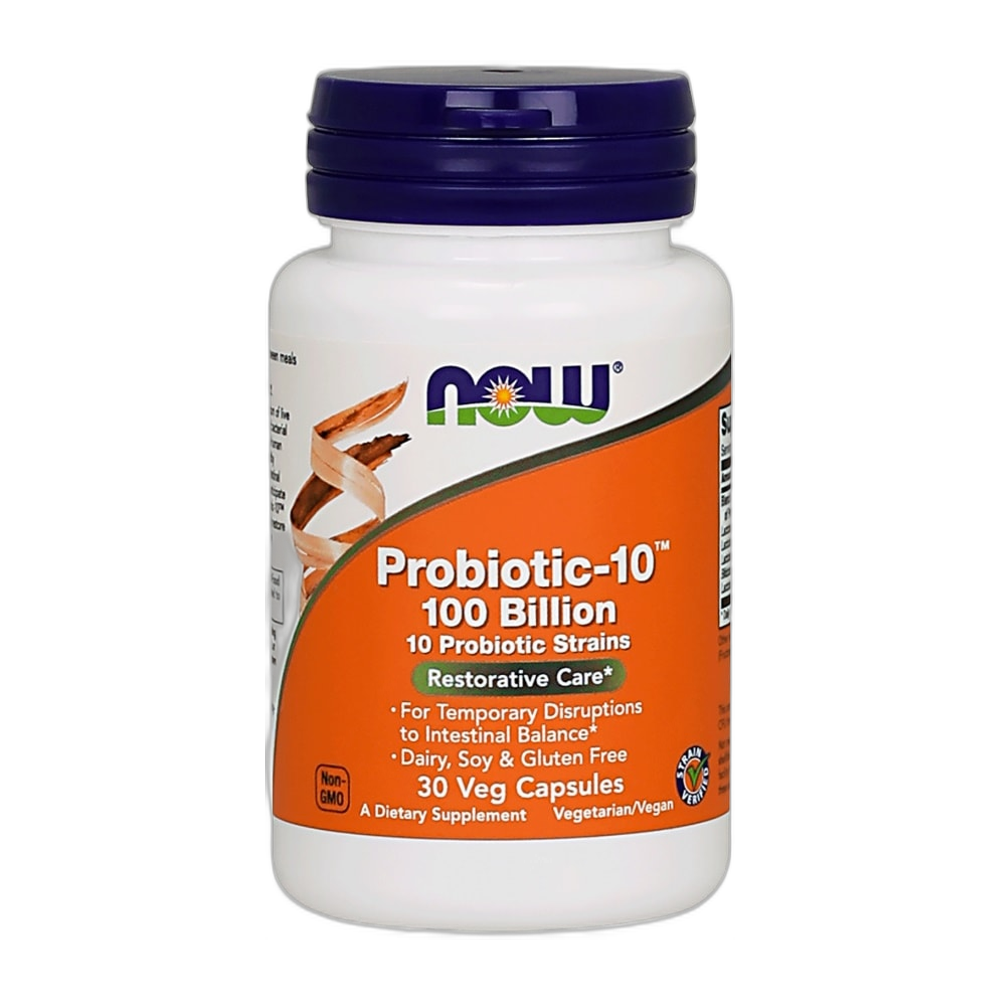 NOW Foods Probiotic-10, 100 Billion - 30 vcaps