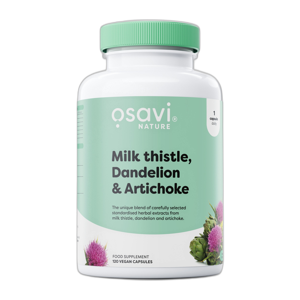 Osavi Milk Thistle Dandelion & Artichoke - 120 vegan caps