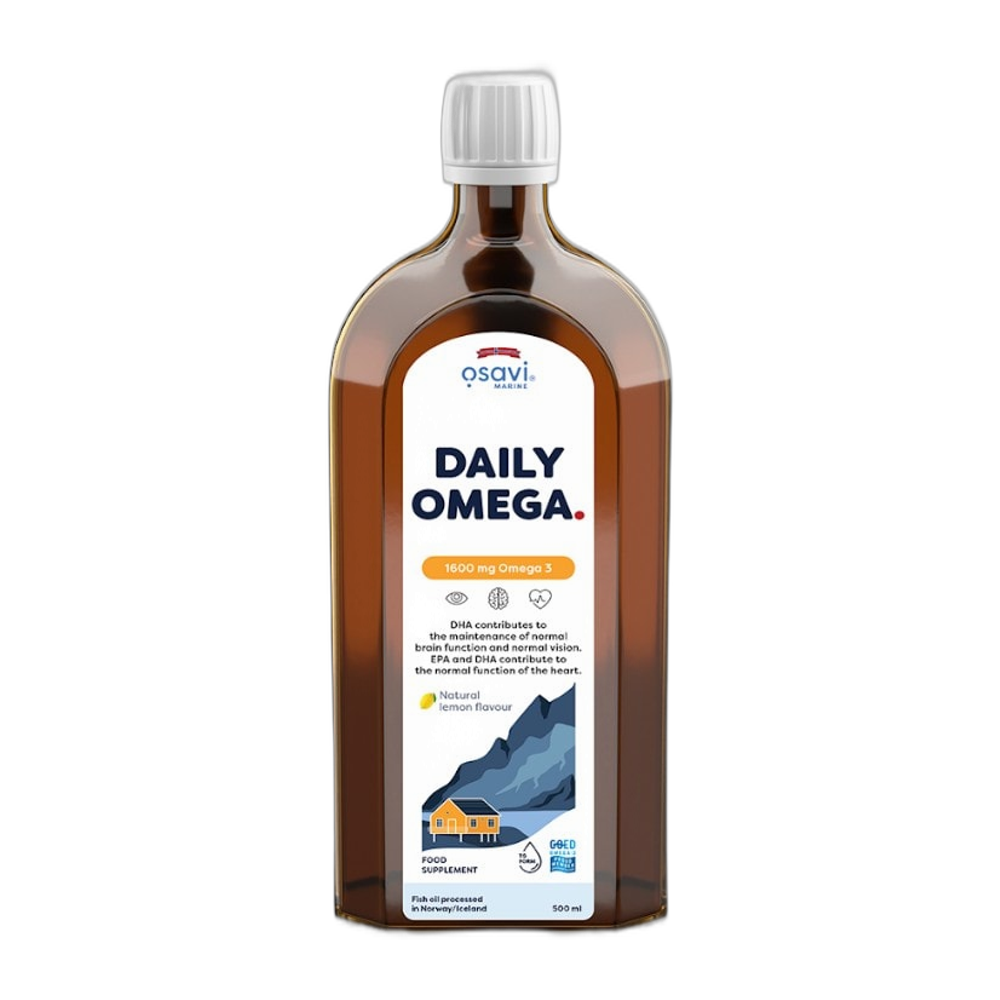 Osavi Daily Omega, 1600mg Omega 3 (Natural Lemon) - 500 ml.